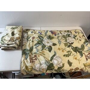 Pair 2 Waverly Williamsburg Magnolia Pillow Shams French Country Garden